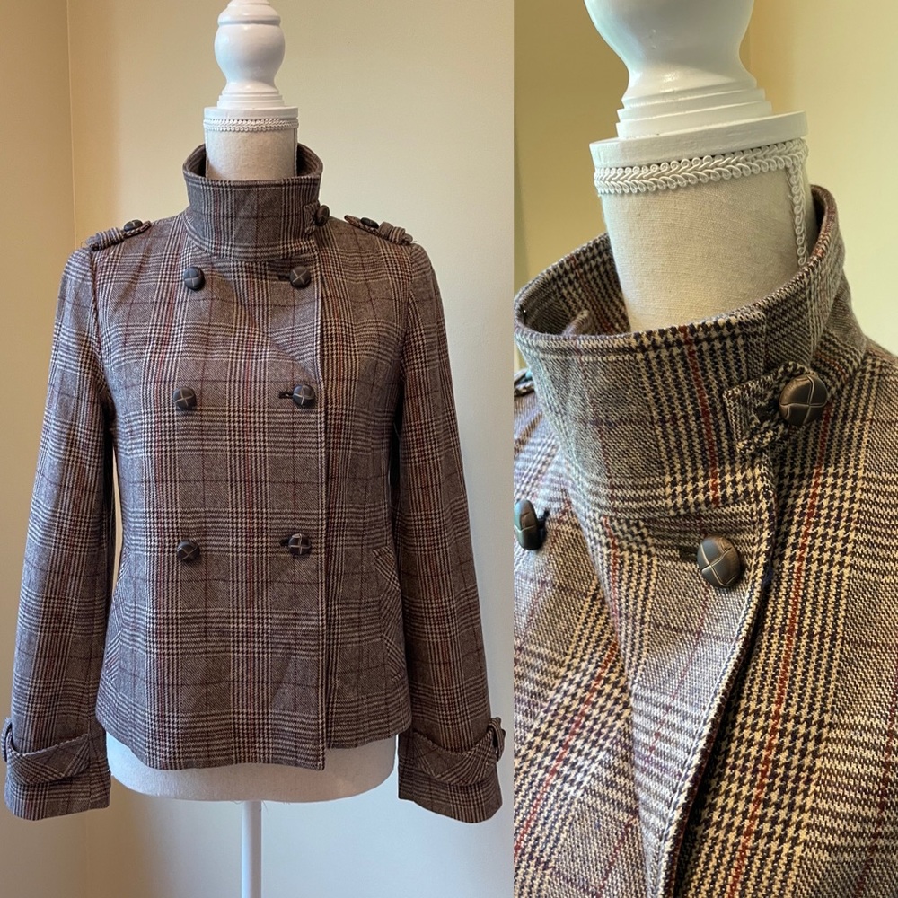 Vintage Chloe Style Military Wool Jacket Small